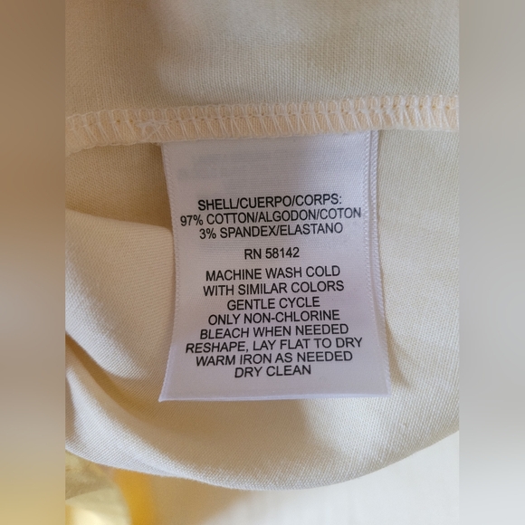 London Times Women's Stretch Cotton Palm Print Dress Colorful Yellow/Pink 10 NEW - Picture 8 of 16